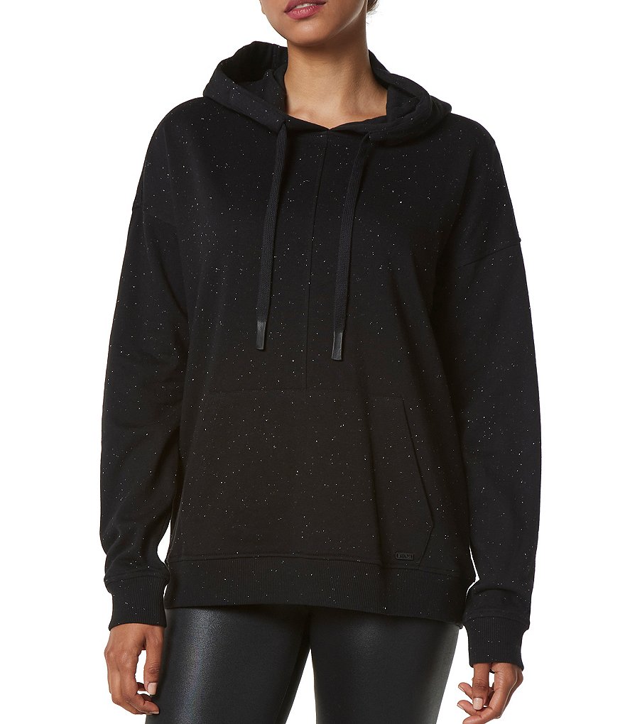 Splendid Knit Zip Up Drawstring Hoodie