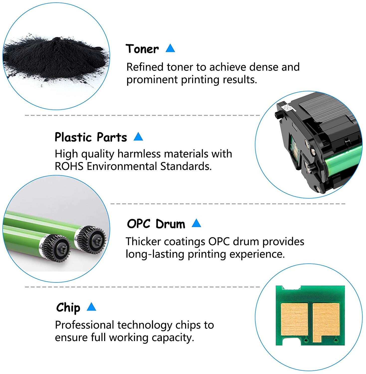 SuperInk 1 Pack Compatible Toner Cartridge Replacement for Samsung MLT-D101S D101S 101S MLTD101S Black Use in ML-2166W ML-2160 ML-2165 SCX-3405W ML-2165W SCX-3405FW SCX-3400 SCX-3401FH Printer