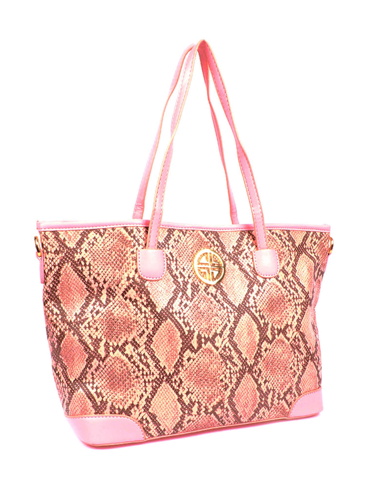 Carlton London Pink Animal Effect Medium Tote