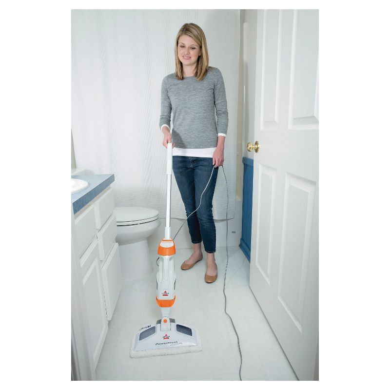 BISSELL PowerFresh Lift Off Pet Steam Mop - Brite White/Samba Orange 1544A