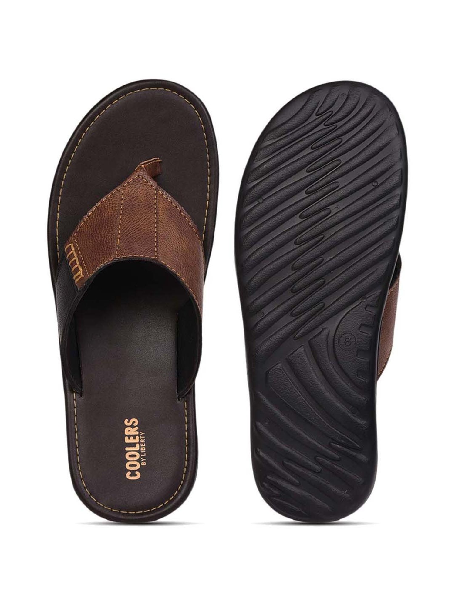 Coolers by Liberty Men's Tan Thong Sandals