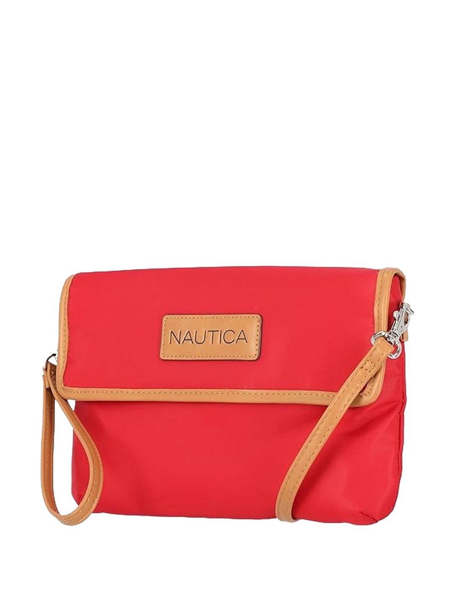 Nautica Red Solid Medium Sling Handbag