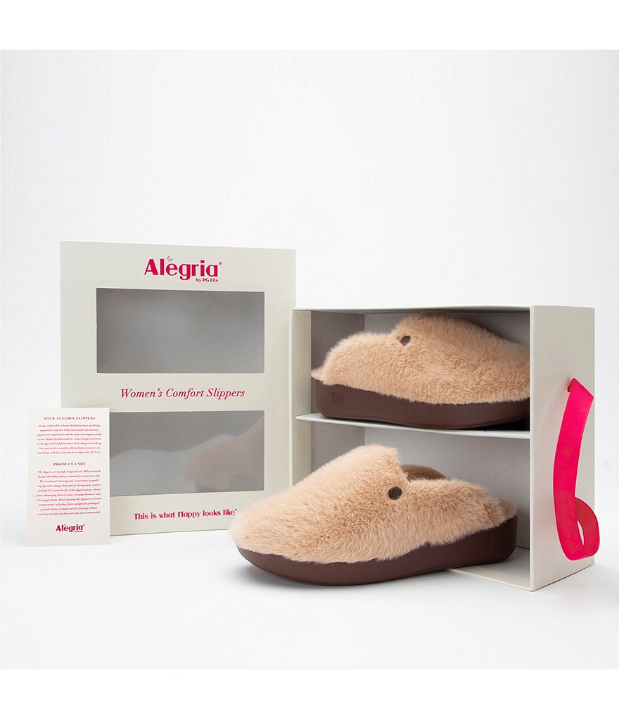 Alegria Leisurelee Faux Fur Shearling Slipper Clogs