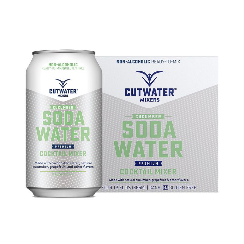 Cutwater Cucumber Soda Water Cocktail Mix - 4pk/12 fl oz Cans