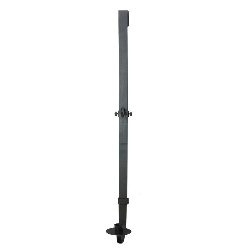 Raz Imports 28"-35" Black Metal Adjustable Taper Candle Holder and Wreath Door Hanger