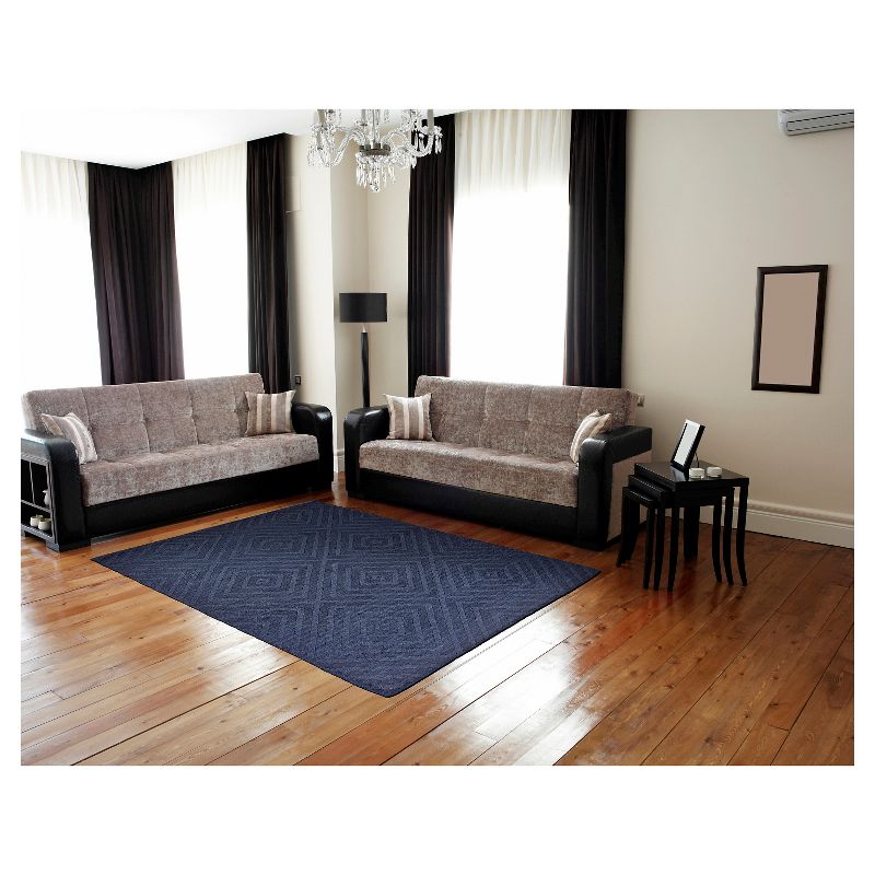 1'8"x2'6" Oval Braided Plaid Accent Rug Multicolored - The Lakeside Collection