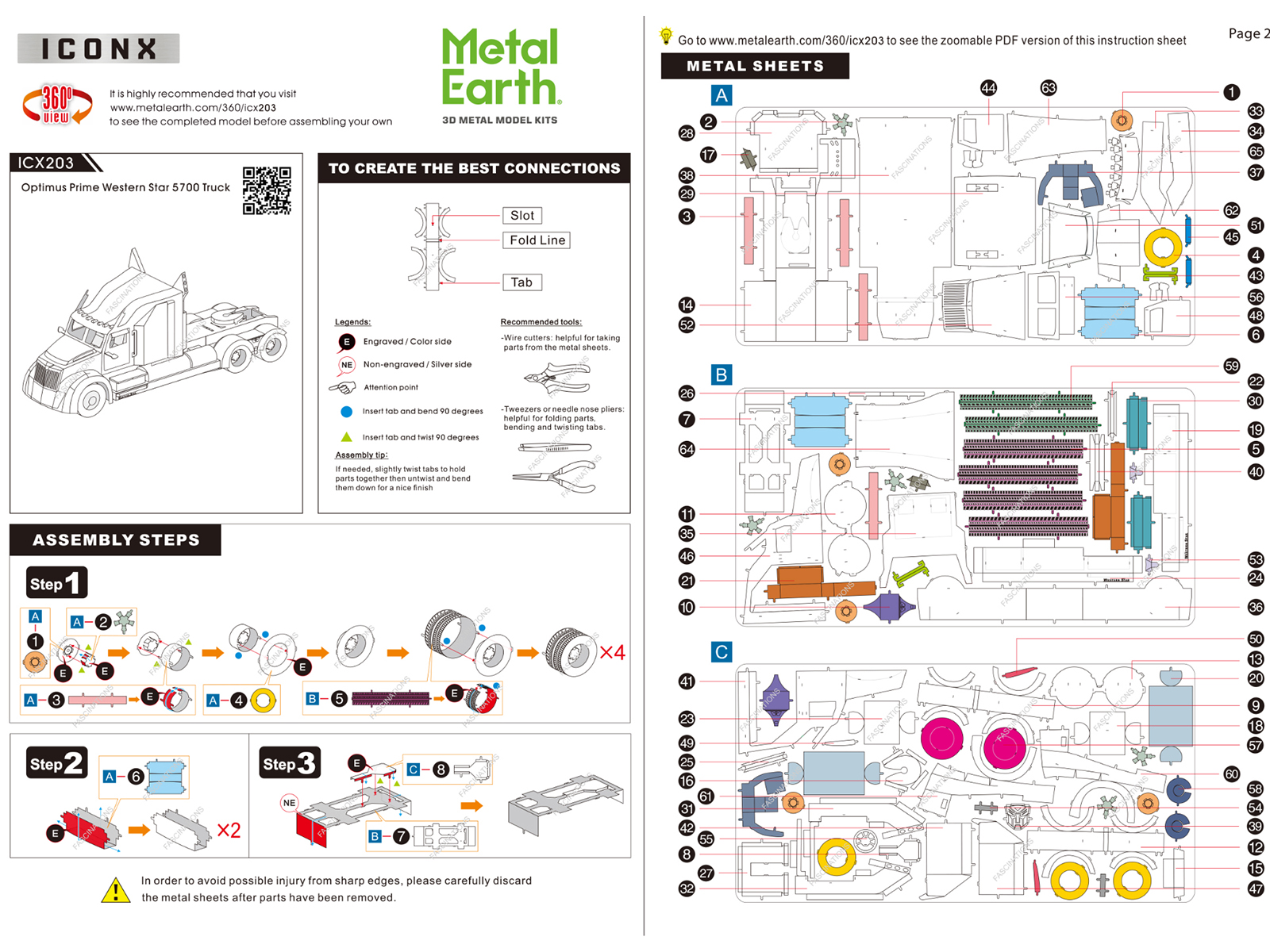Skill 2 Model Kit U.S.S. Enterprise NCC-1701 Refit Starship "Star Trek" 1/537 Scale Model by AMT