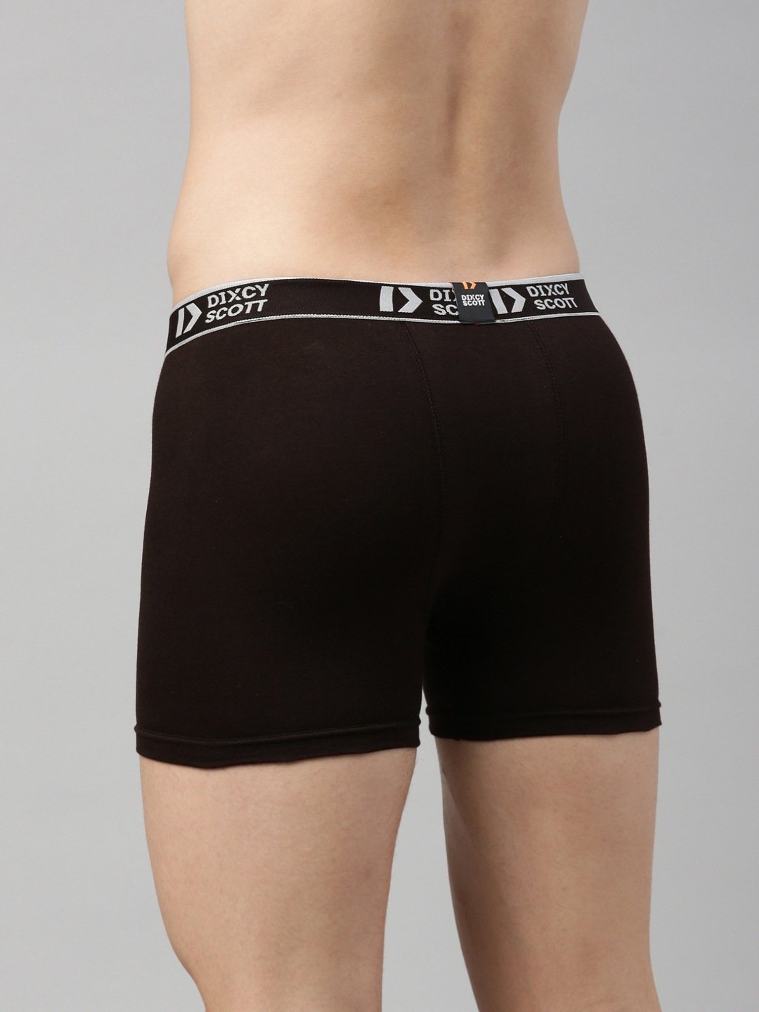 Dixcy Scott Originals Brown Cotton Regular Fit Trunks