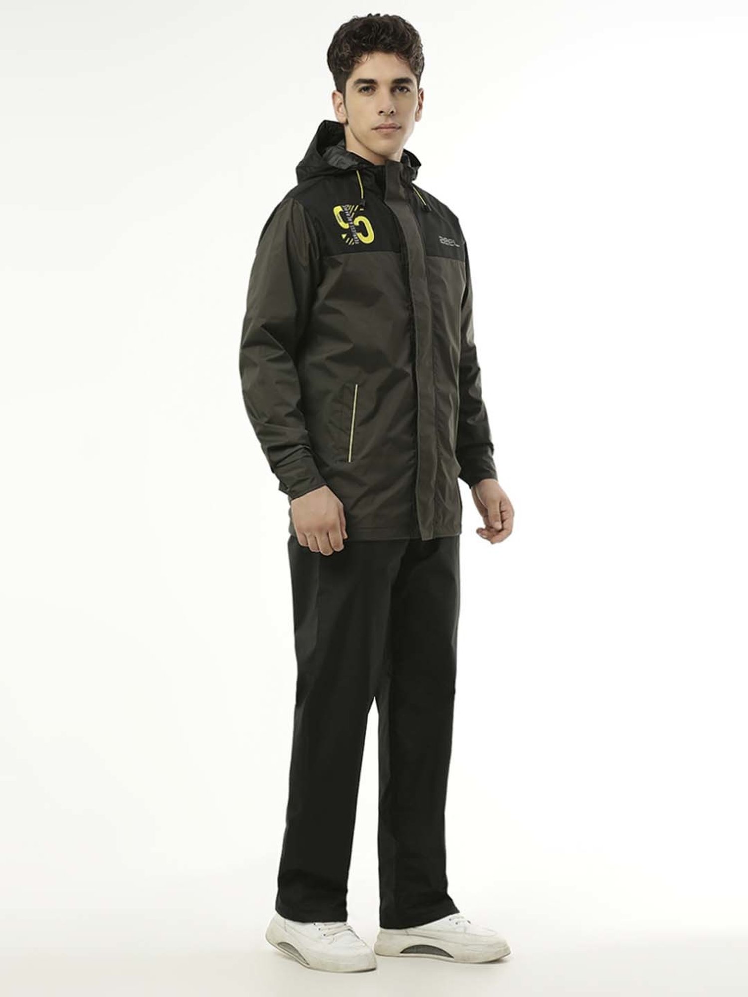 Zeel Black & Brown Raincoat Set