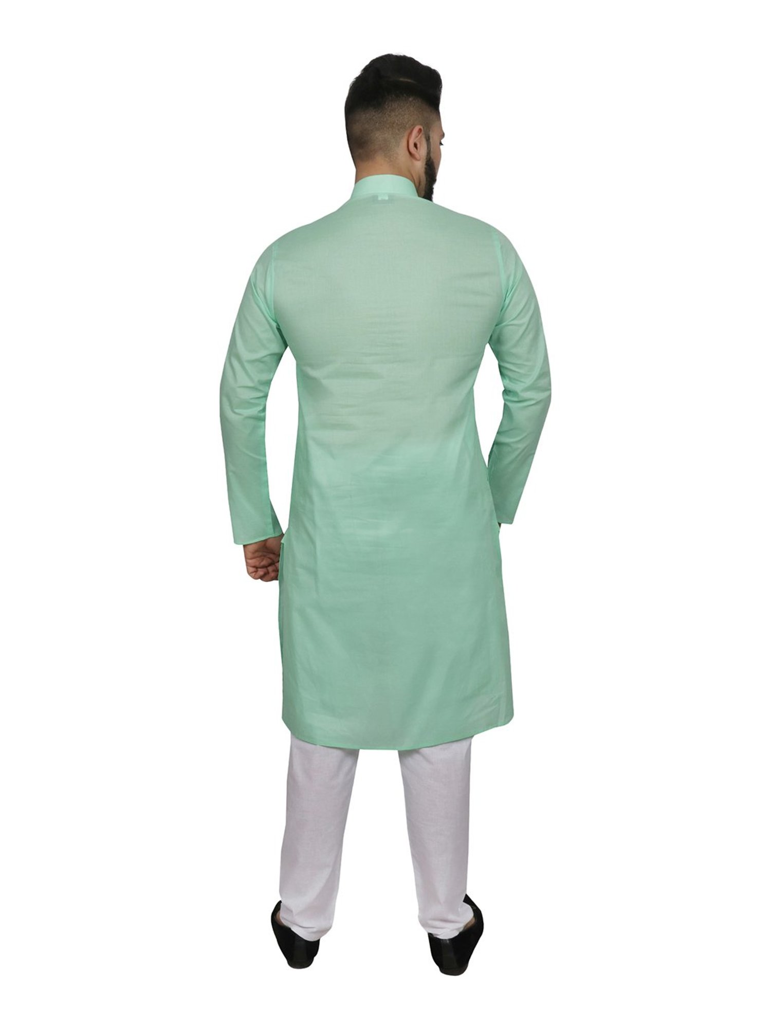 SG LEMAN Green Kurta Bottom Set