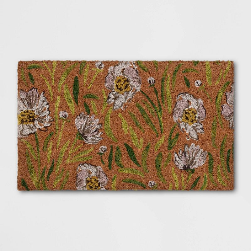 1'6"x2'6" Small Hello Door Mat Black - Threshold™