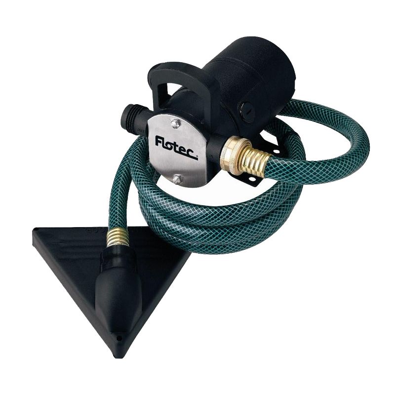 Flotec FP0F360AC 1/2 Horsepower Cyclone Water Removal Automatic Thermoplastic Utility Water Pump with 6 Foot Garden Hose Kit