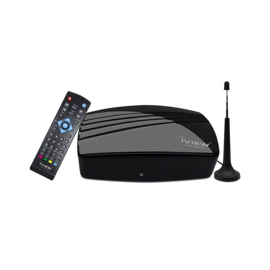 iView 3200STB Digital DTV Converter Box w/ Analog Pass-Through & QAM Capability