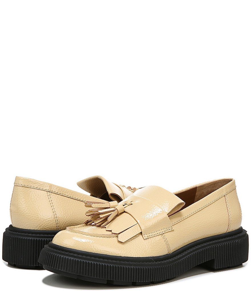 Franco Sarto Jack Kiltie Fringe Tassel Patent Loafers