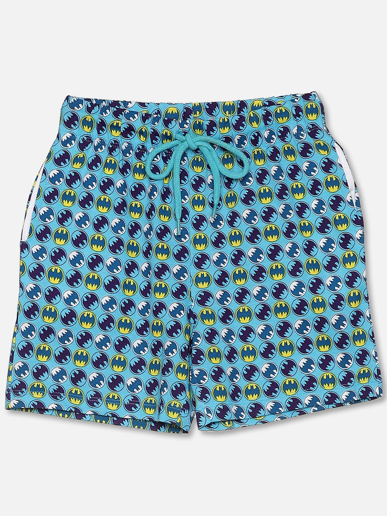 Kidsville Kids Blue Printed T-Shirt with Shorts