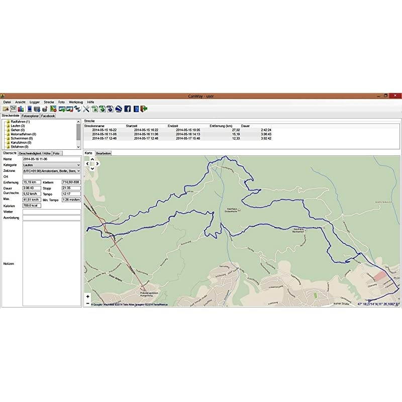 GP-102+ Multifunction GPS Device/Data Logger (Blue)