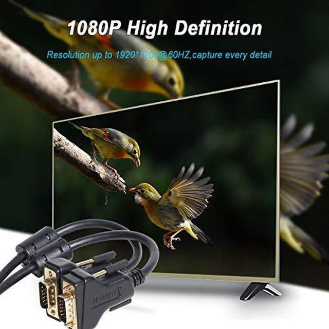 VGA to VGA Cable, Benfei VGA to VGA 6 Feet Cable with Ferrites