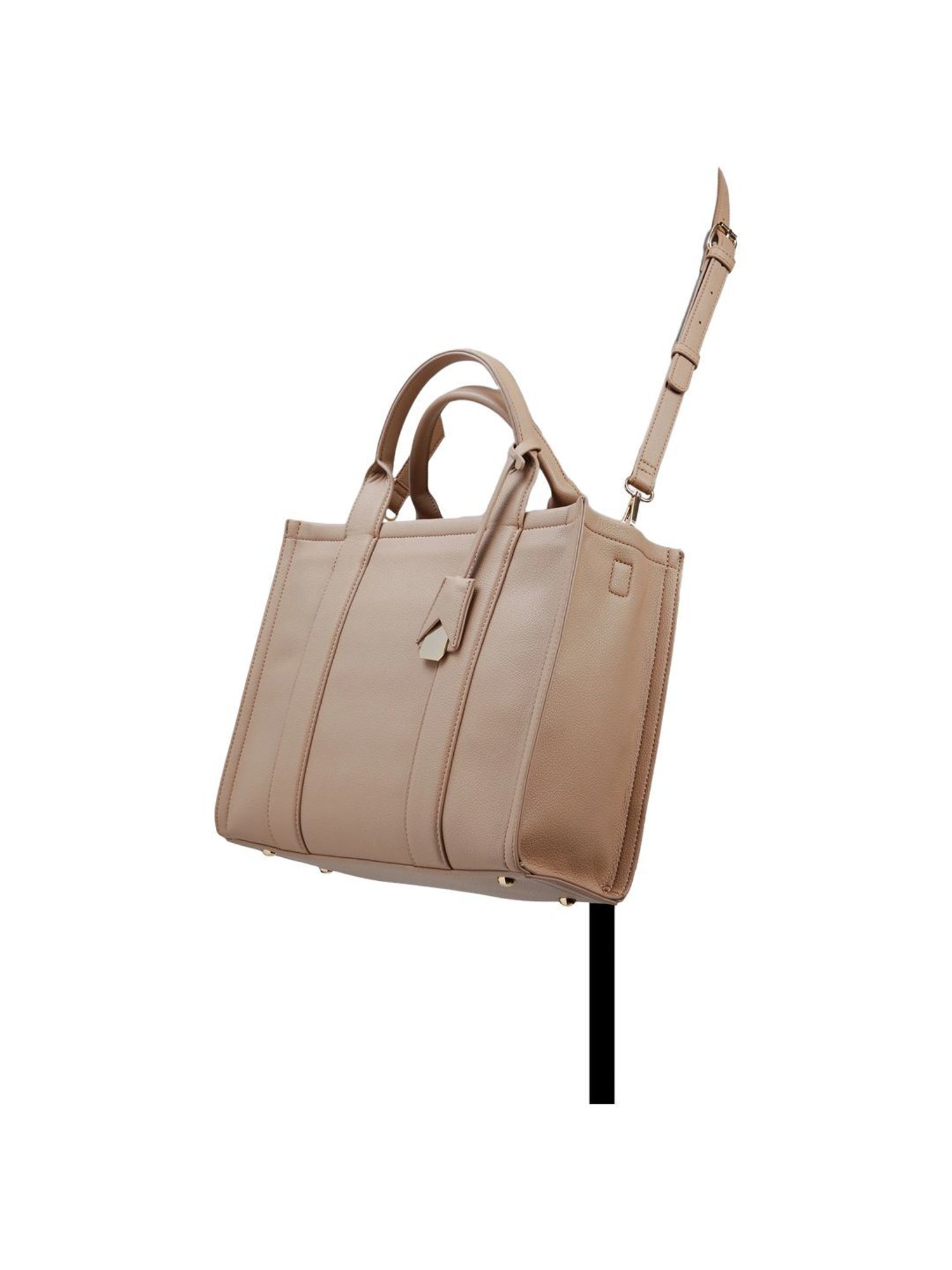 Call It Spring Pink Solid Large Tote Handbag