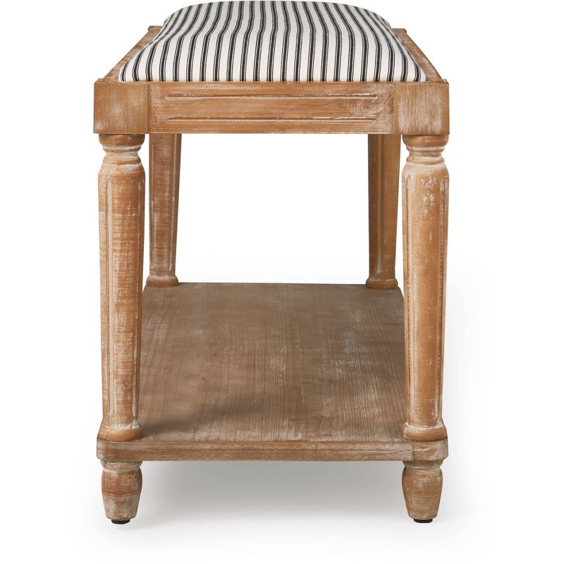 Graydon Upholstered Bench Distressed Natural - Finch