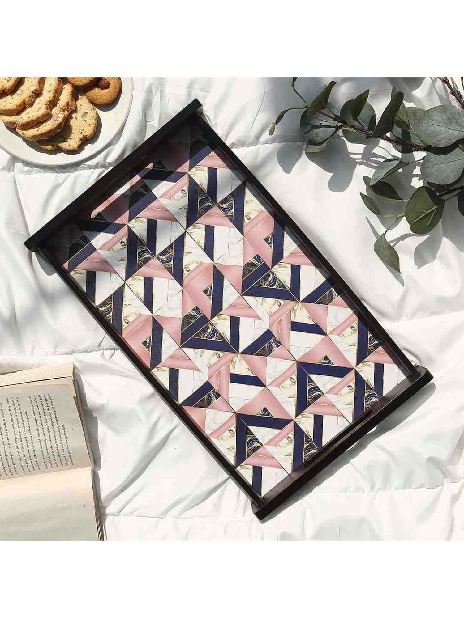 Wonderchef Casablanca Marble Mosaic Medium Tray