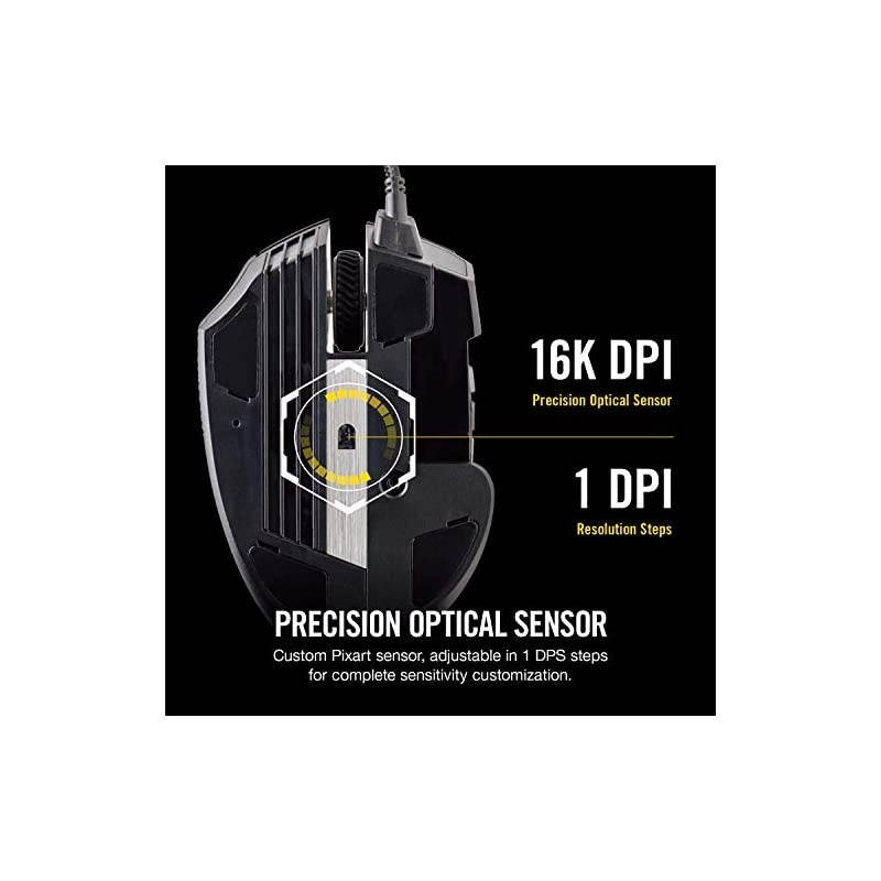 Scimitar Pro RGB - MMO Gaming Mouse - 16,000 DPI Optical Sensor - 12 Programmable Side Buttons - Black (Packaging may vary)