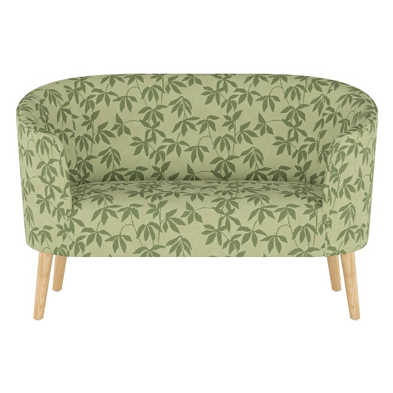 Druld Tufted Loveseat Tufted Leather Brown - Inspire Q