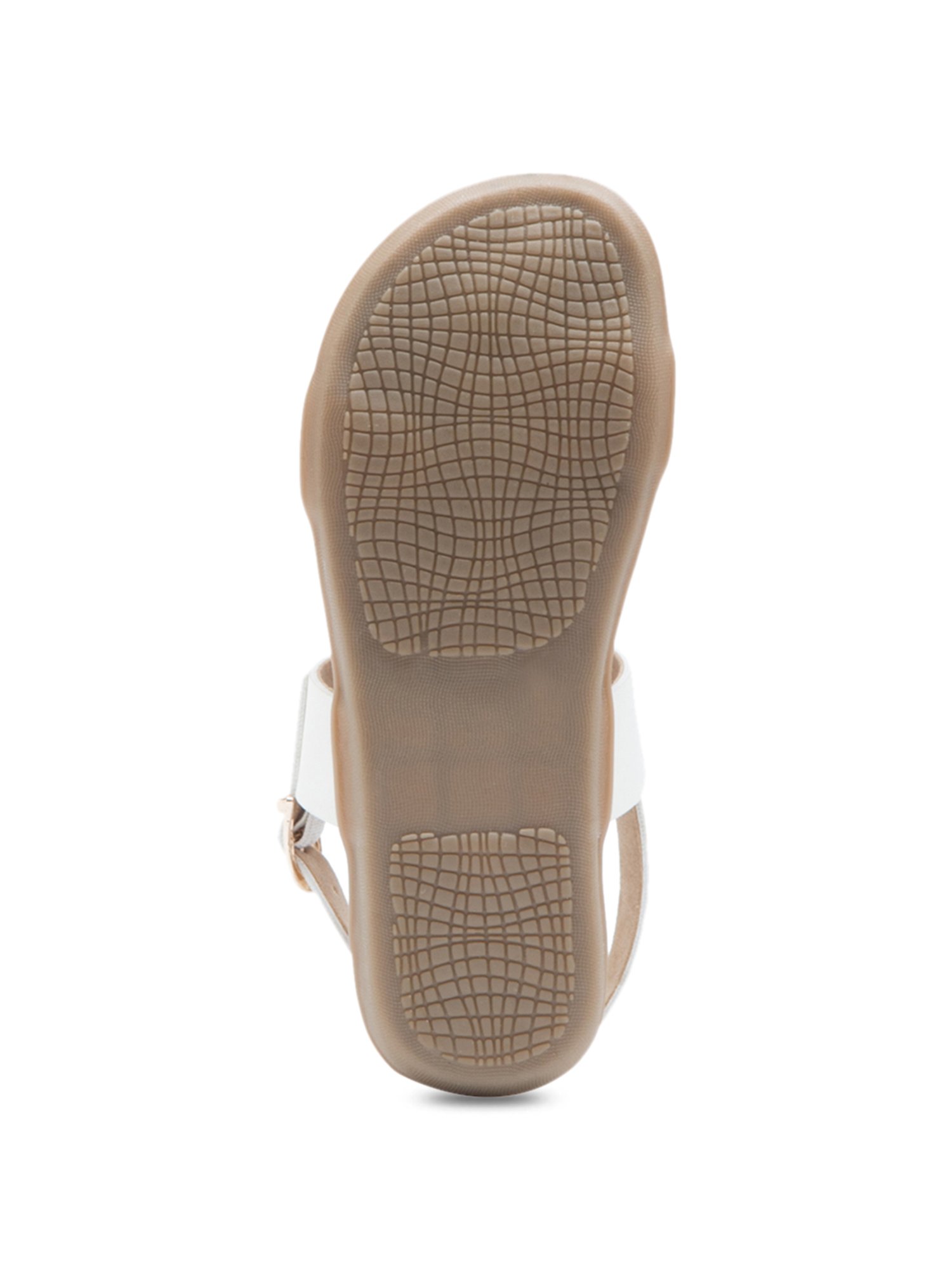 Beanz Kids Ella White & Tan Back Strap Sandals