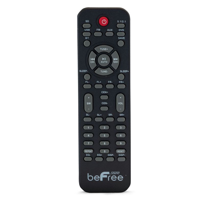 beFree Sound 5.1 Channel Bluetooth Surround Sound Speaker System in Wood