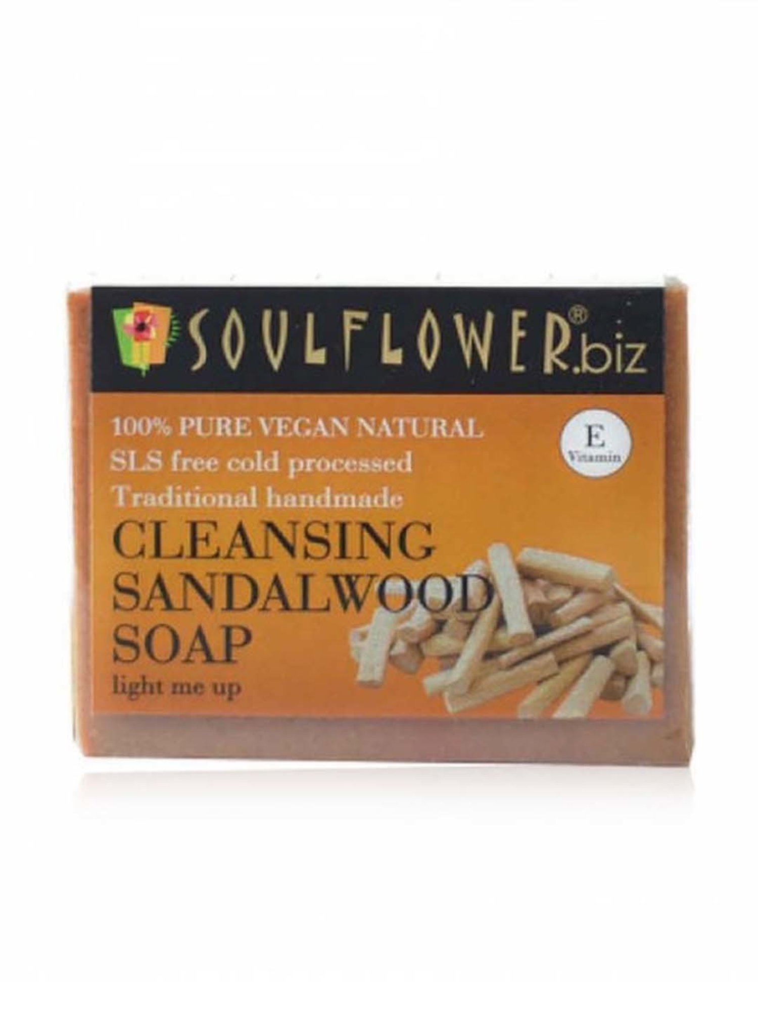 Soulflower Cleansing Sandalwood Soap - 150 gm