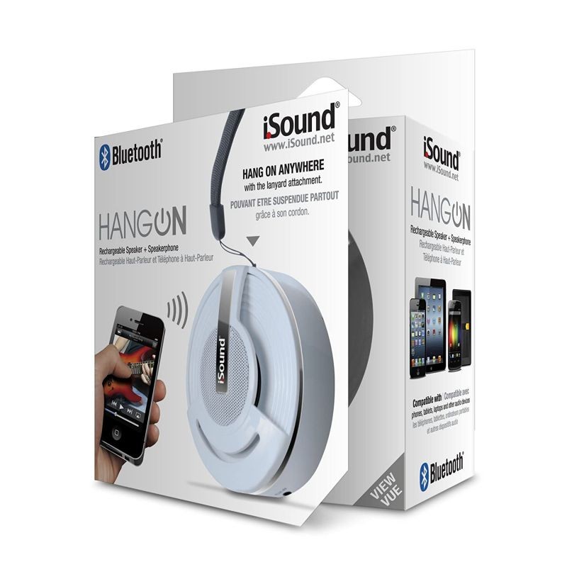 iSound Hang On Bluetooth Speaker with Microphone (white)