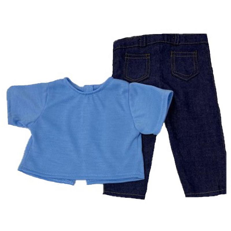 The Queen's Treasures Little House on the Prairie Green Calico Dress, Bonnet & Apron for 18" American Girl Dolls