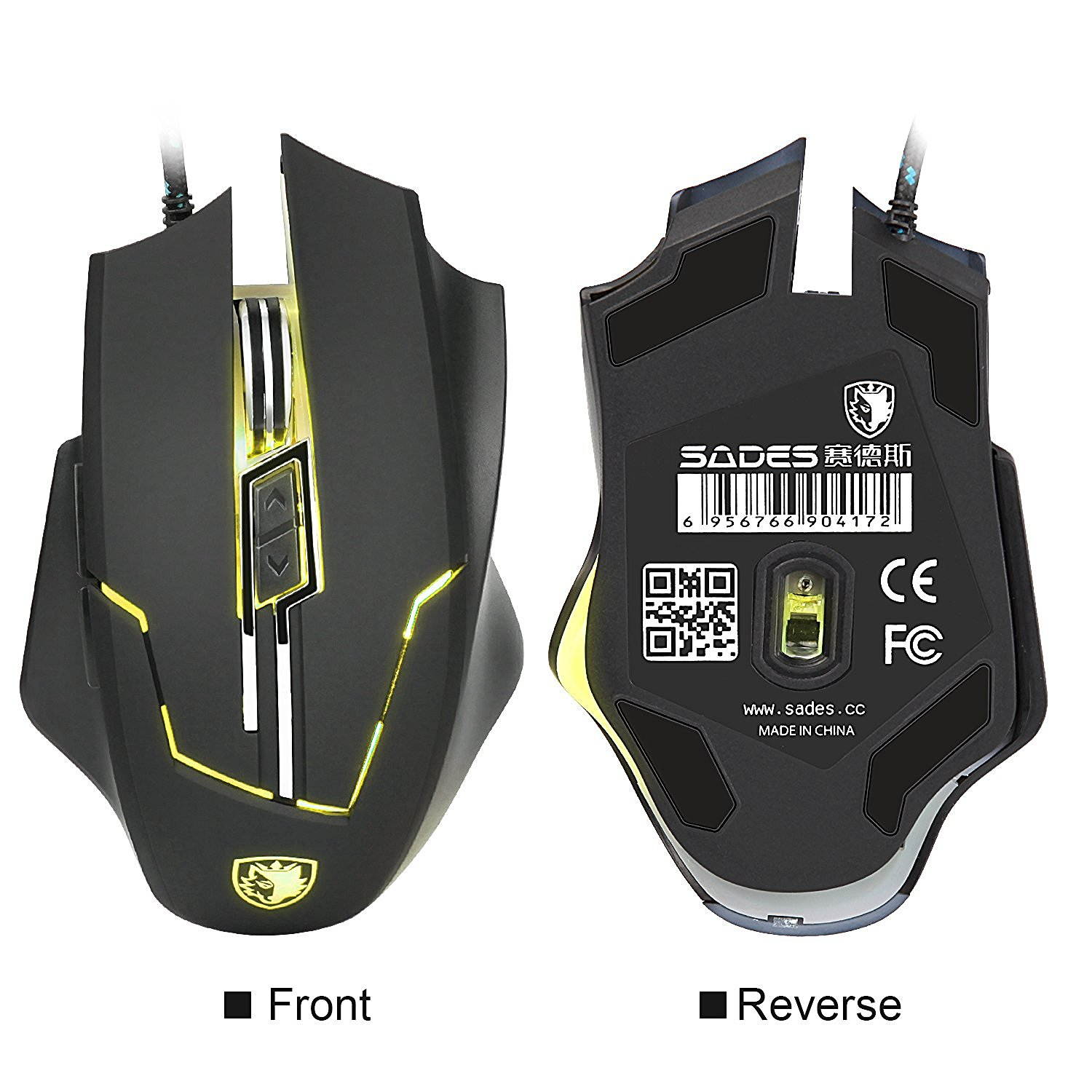 Magece G2 Gaming Mice 3200 DPI 6 Buttons Professional Ergonomic Gaming Mouse for PC Mac Gamer