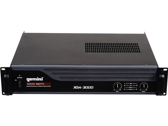 GEMINI XGA-3000 3000W DJ Power Amplifier - Manufacturer Refurbish