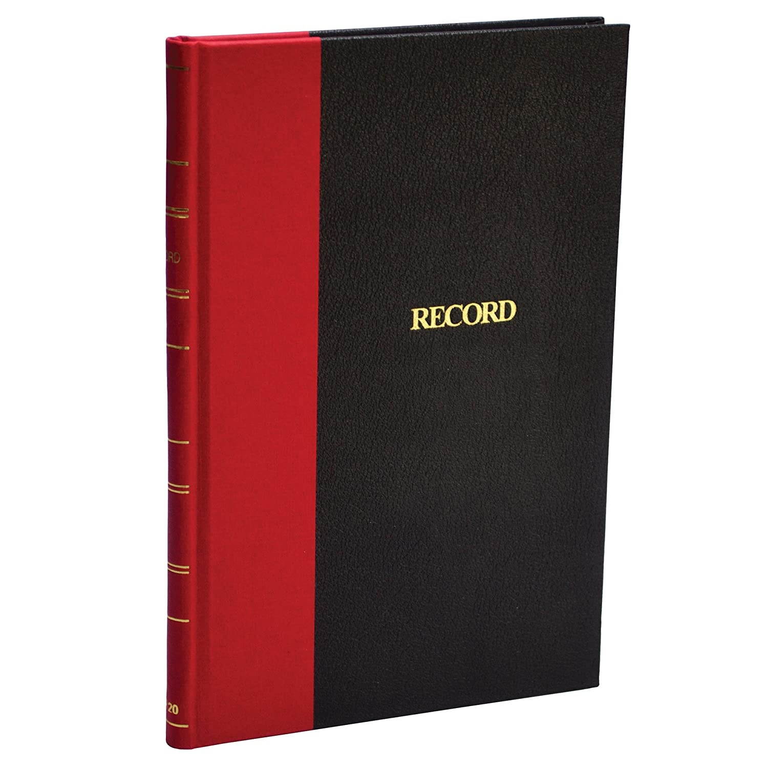 Wilson Jones Miniature Hardbound Account Book, 144 Pages, 7.88 x 5.25 Inch, 28 Lines per Page, Record Ruled, Black (WER20A)