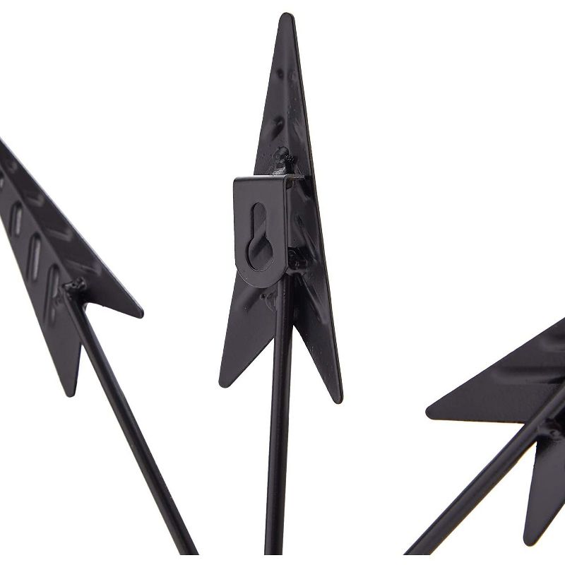 Farmlyn Creek Rustic Arrow Home Wall Decor, Black Cast Iron Sign (15 x 11.25 Inches)