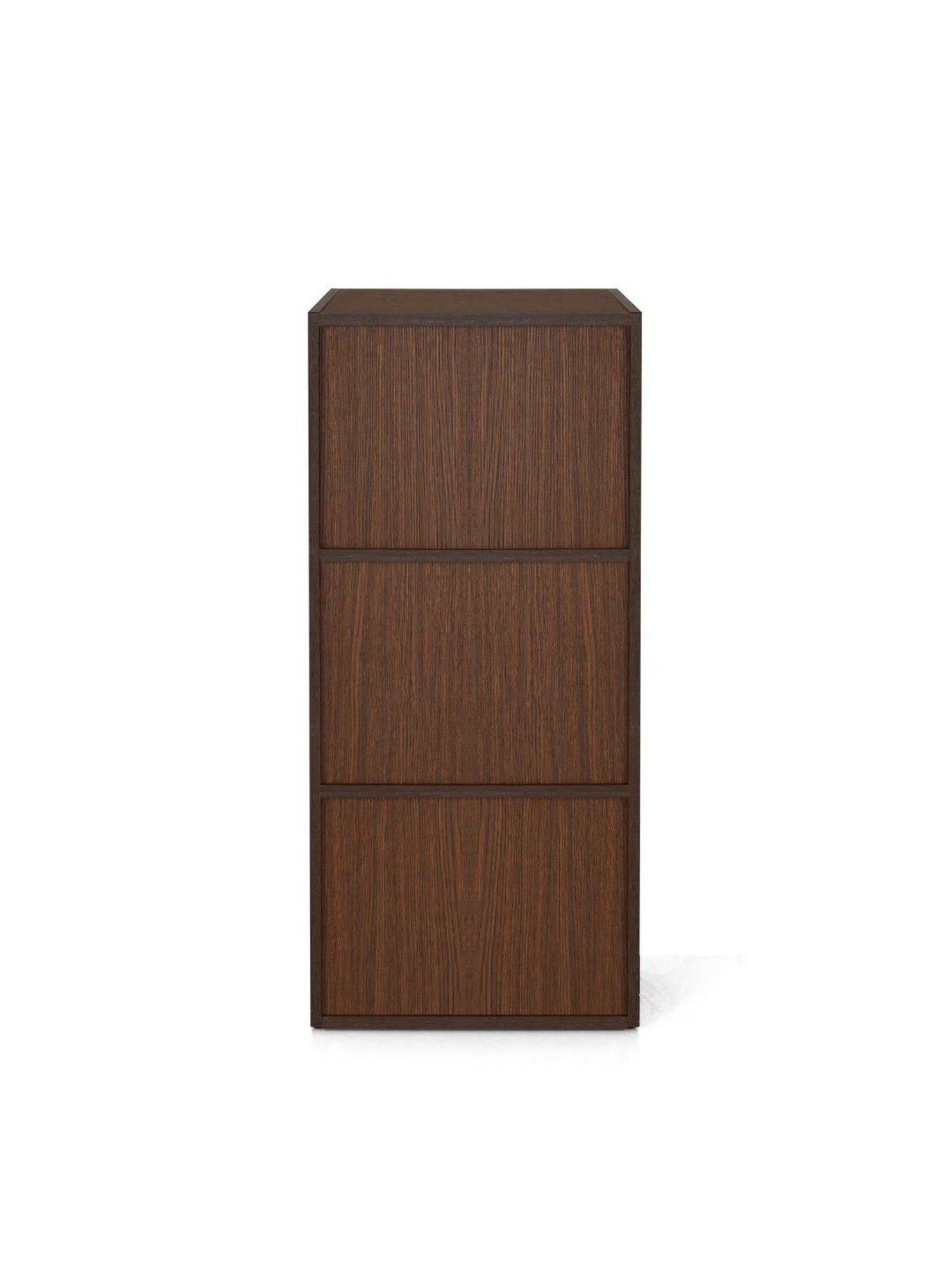 Nilkamal Sear Urban Walnut & Oak White Engineered Wood 3 Tier Storage Cabinet
