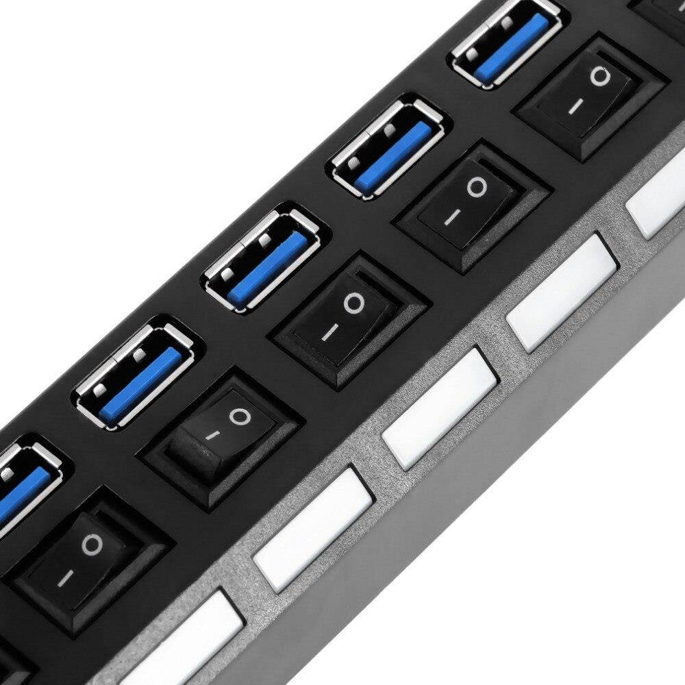 USB 3.0 Hub, Portable SuperSpeed 4 Port USB 3.0 Hub with Built-in Cable , USB Extension Multi-function USB Dock Hot Swapping Support for  Mac, PC, USB Flash Drives and Other Devices