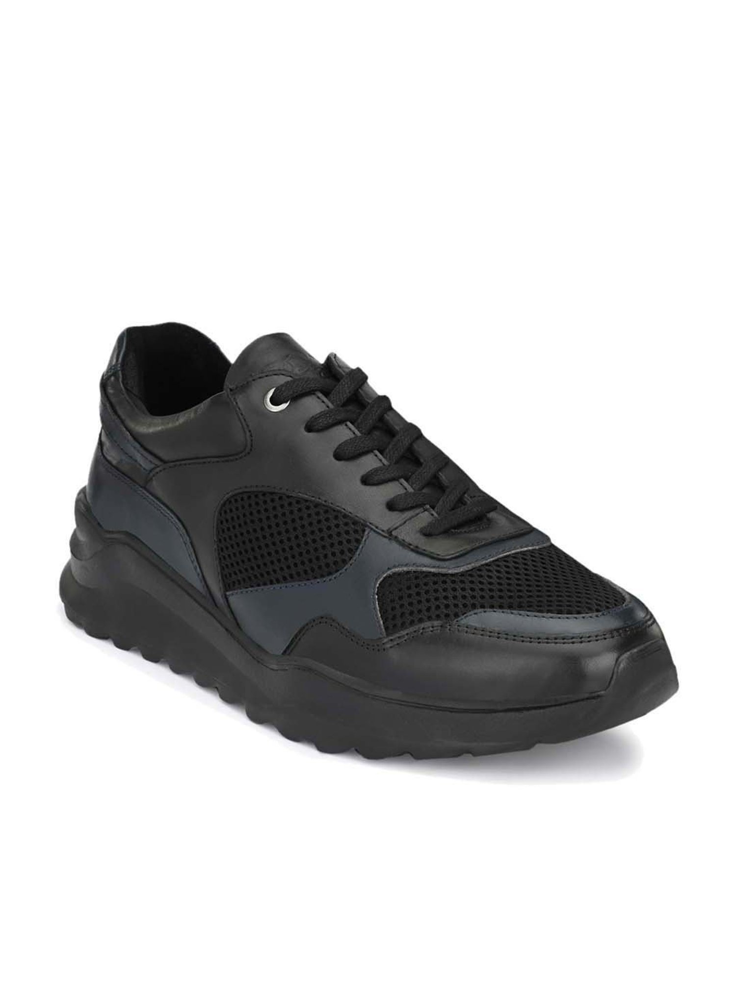 Delize Men's Black Casual Sneakers