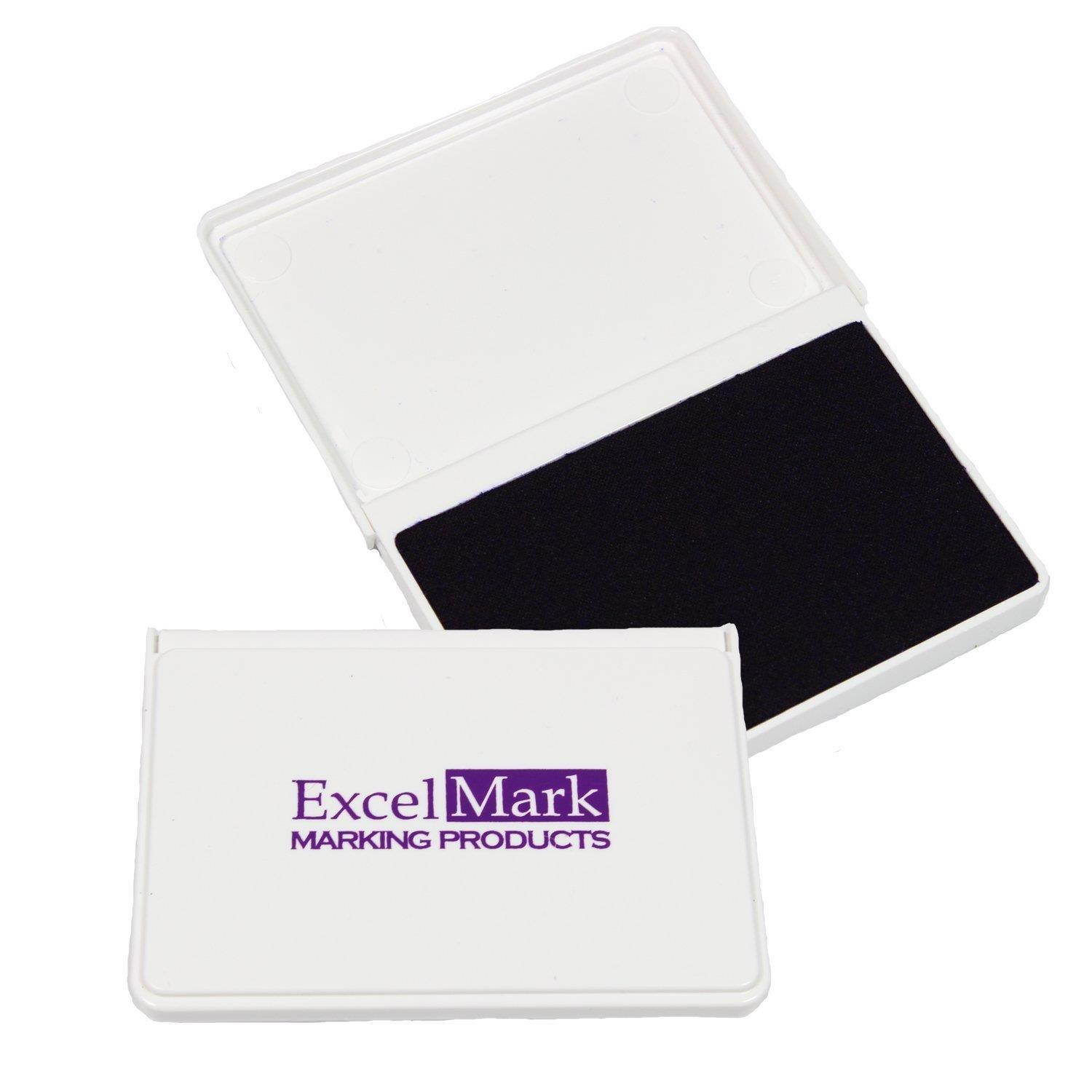 ExcelMark Ink Pad for Rubber Stamps 2-1/8" by 3-1/4" - Purple