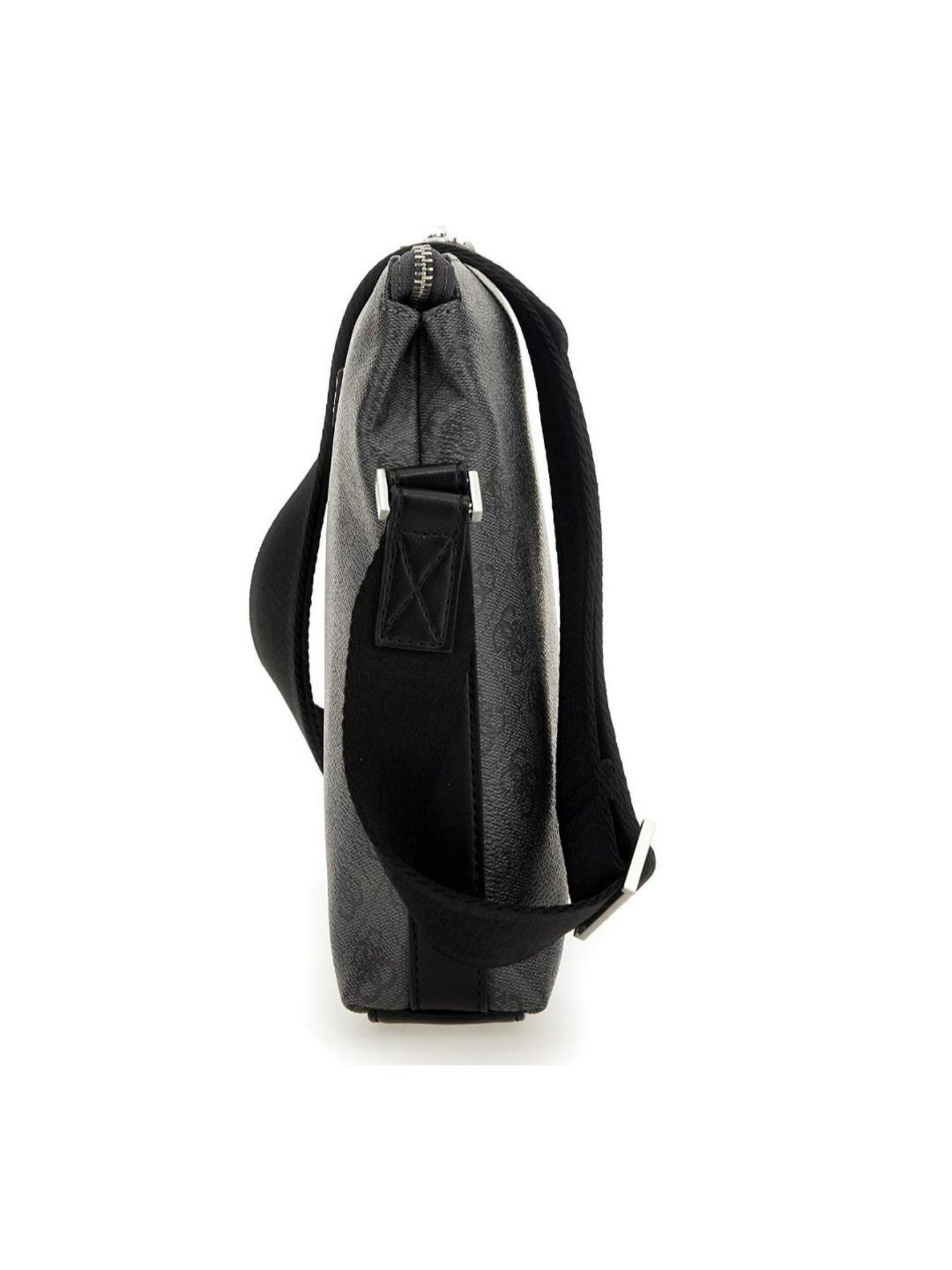 GUESS Dark Black VEZZOLA Printed Medium Cross Body Bag