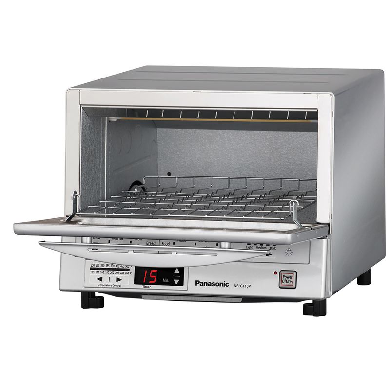 Toshiba MC25CEY-BS 6 Slice Small Stainless Convection Pizza Toaster Oven, Black