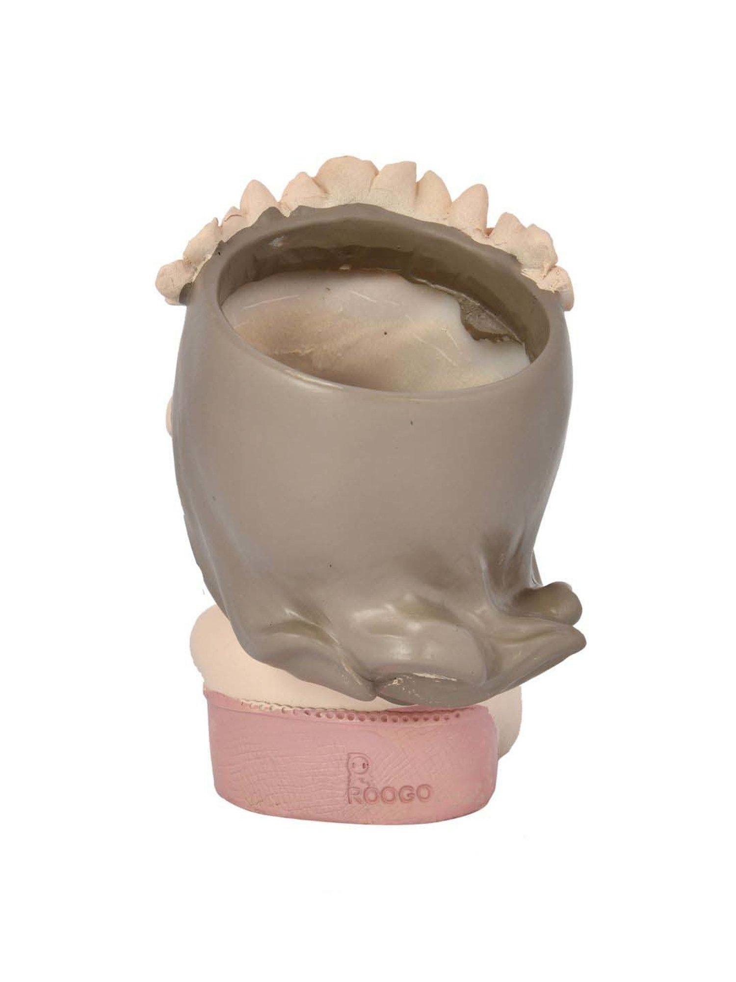 Tayhaa Pink Resin Cute Flower Girl Head Showpiece