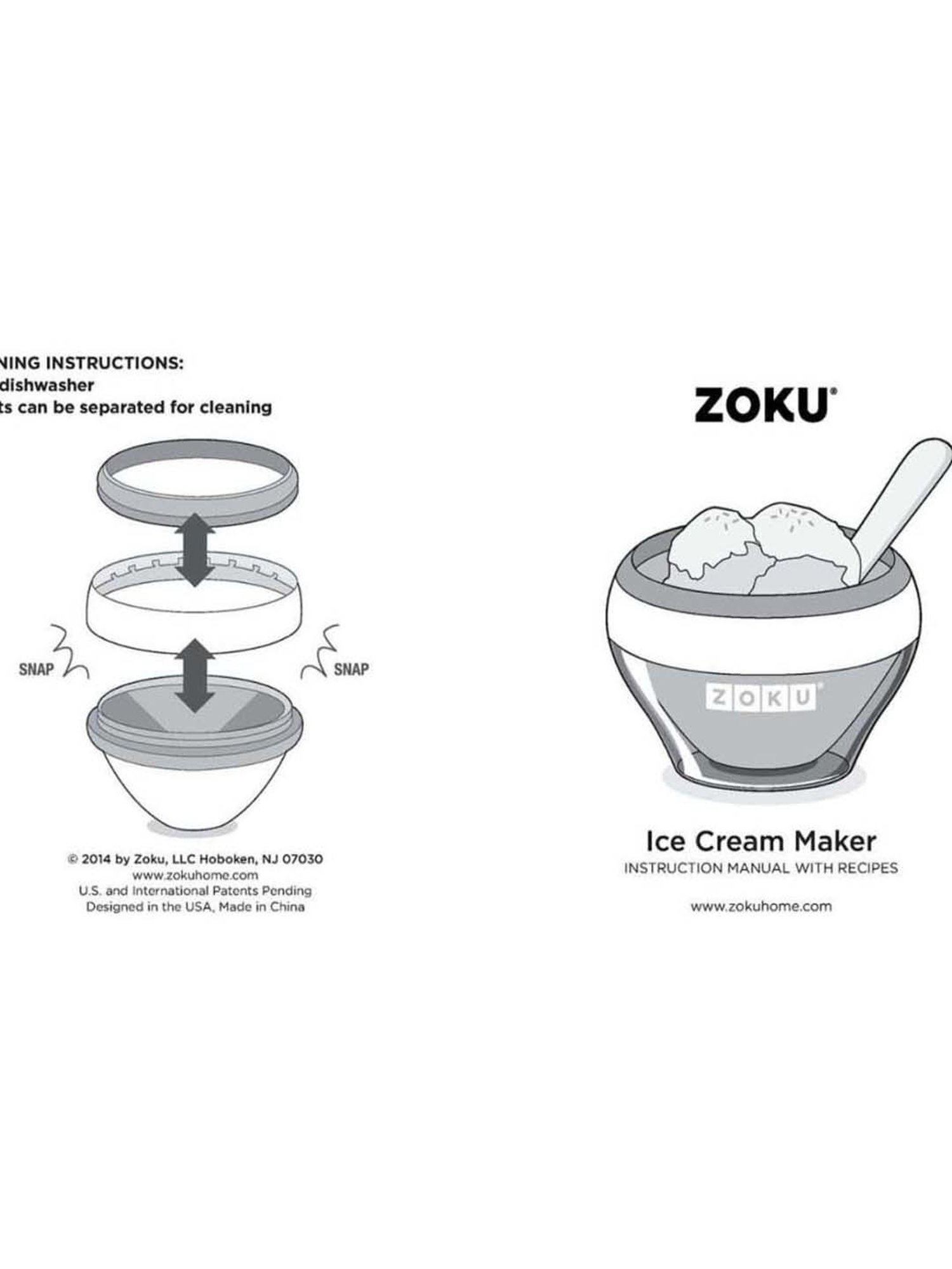 Zoku Green Stainless Steel Ice Cream Maker (0.15 L)