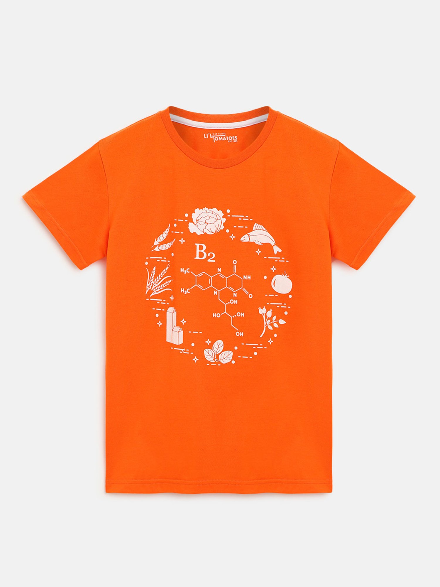 Li'l Tomatoes Kids Yellow & Orange Printed T-Shirt (Pack Of 2)