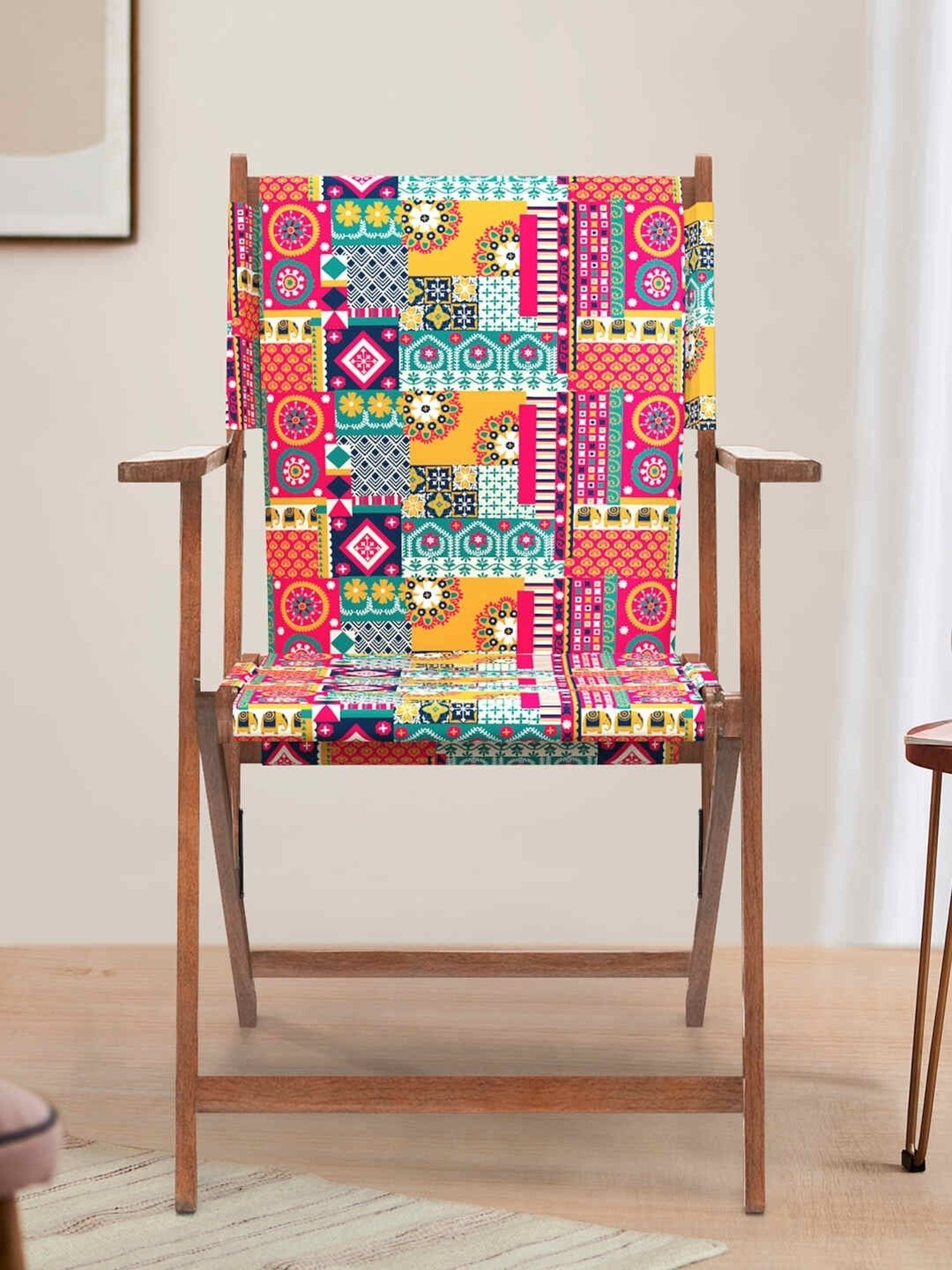 Durian Melania Cigar Brown Fabric Rocker Chairs