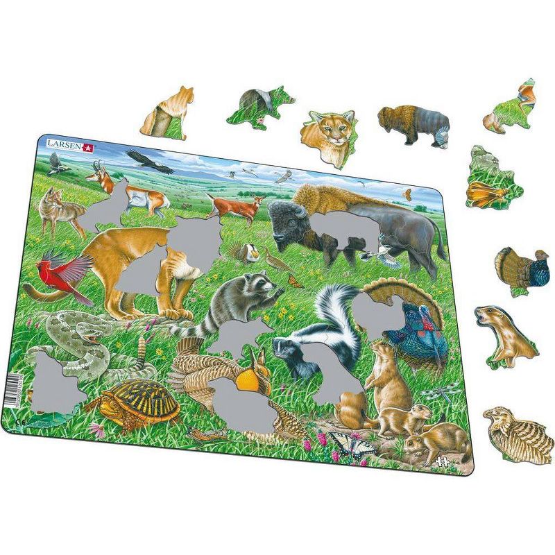 Larsen Puzzles American Prairie Kids Jigsaw Puzzle - 53pc