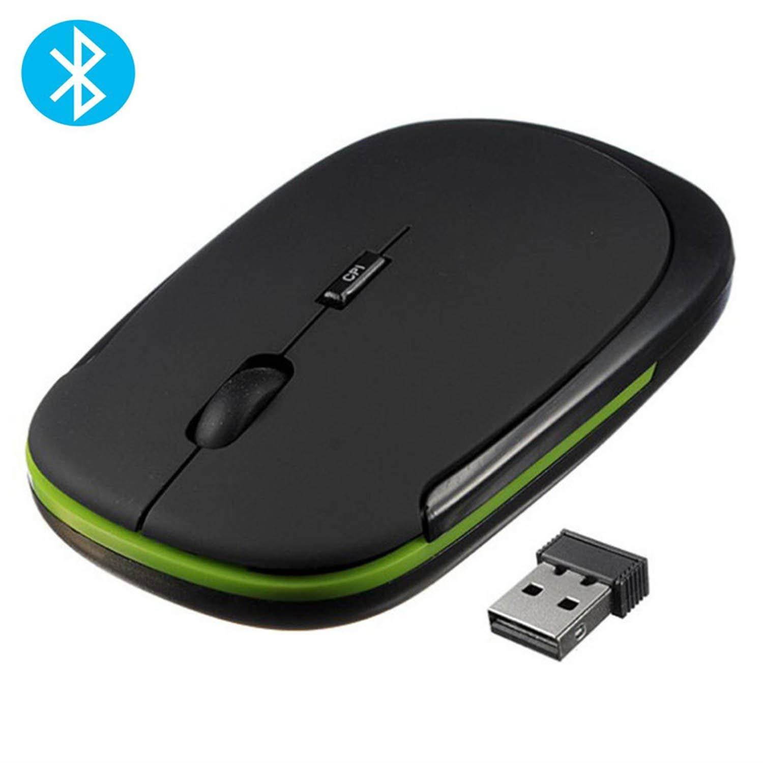 XBOSS 2.4G Bluetooth Gaming Mouse Optical Mice with USB Receiver Wireless Portable for Notebook, PC, Laptop, Computer, MacBook(Black)