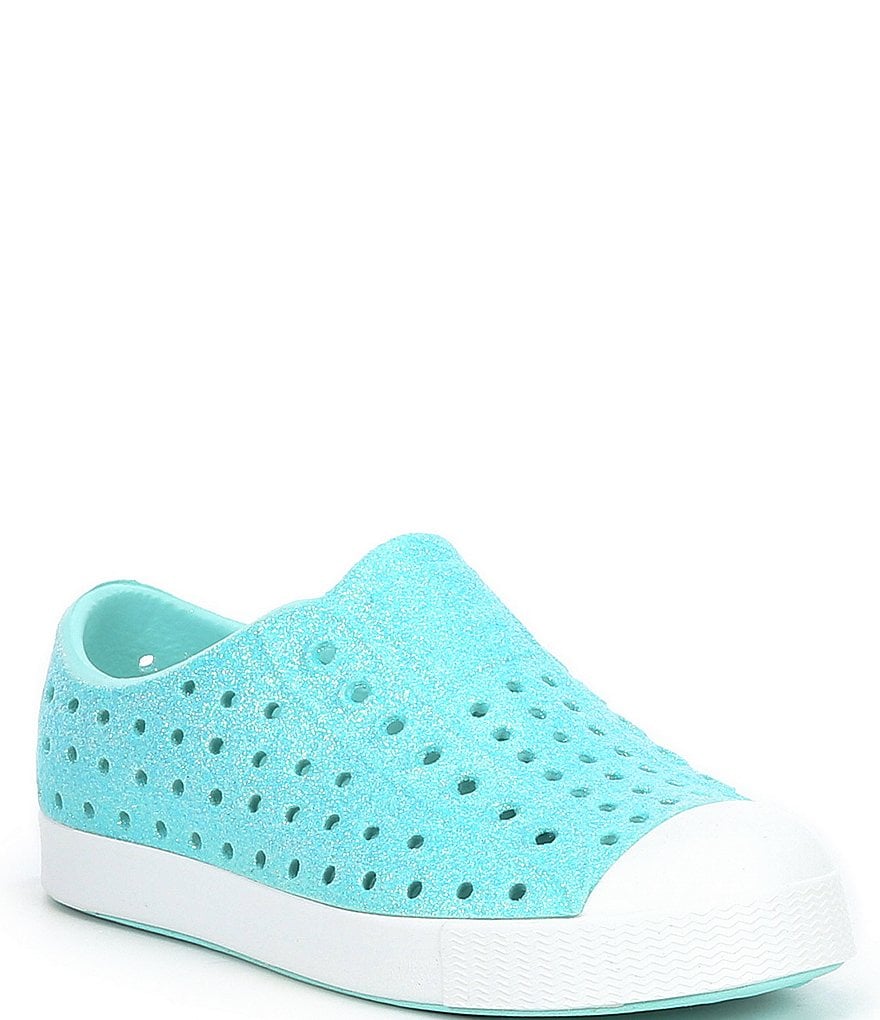 Native Girls' Jefferson Bling Glitter Slip-On Sneakers (Infant)