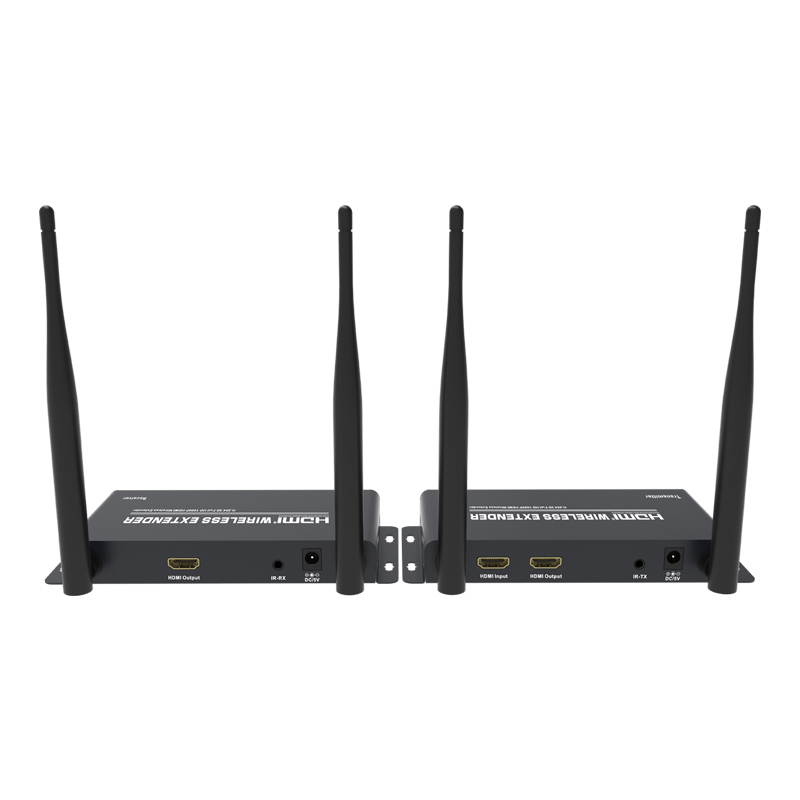 Up to 656Ft, Wireless 1080P @ 60Hz Video Extender with Local Pass-through HDMI Loop-out Transmitter Receiver kit 200m with IR remote