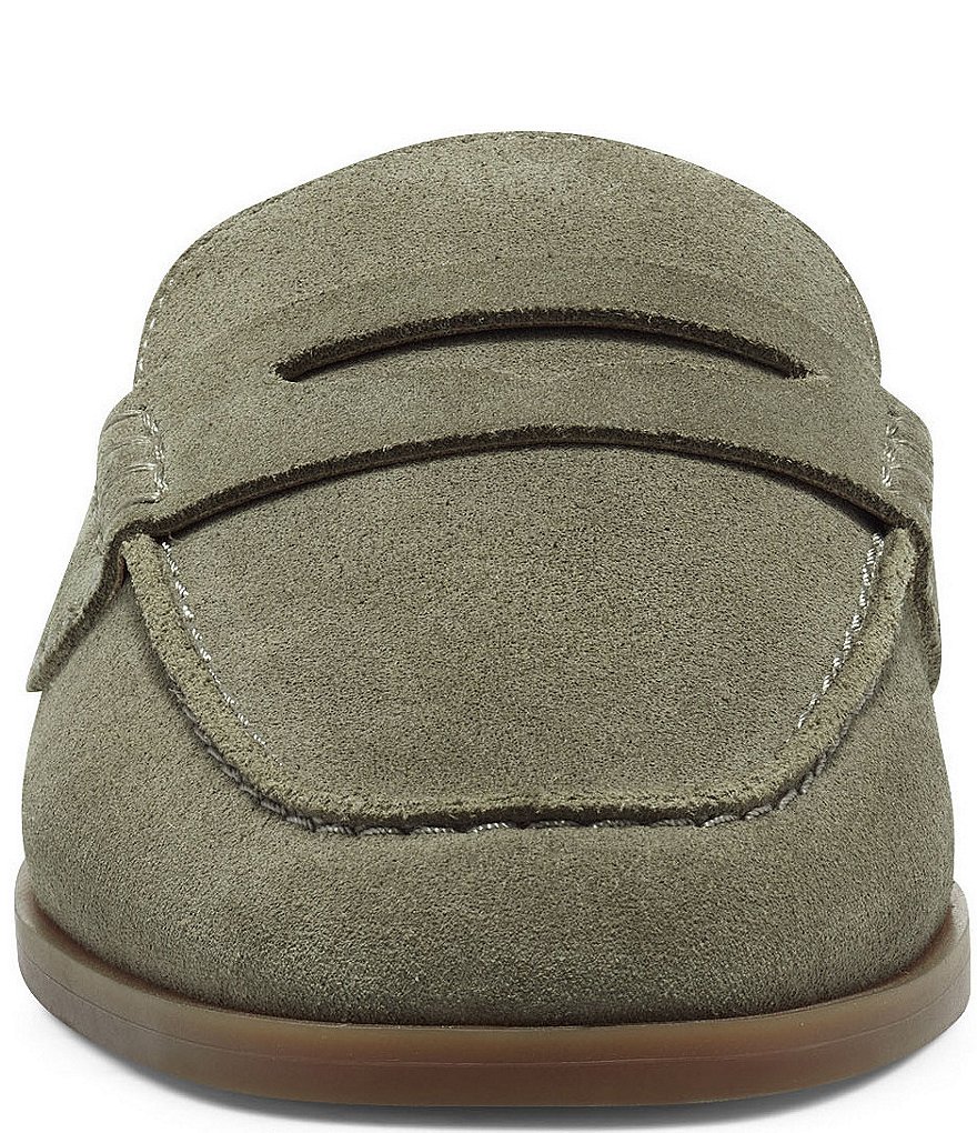 Lucky Brand Patsie Suede Penny Wedge Mules